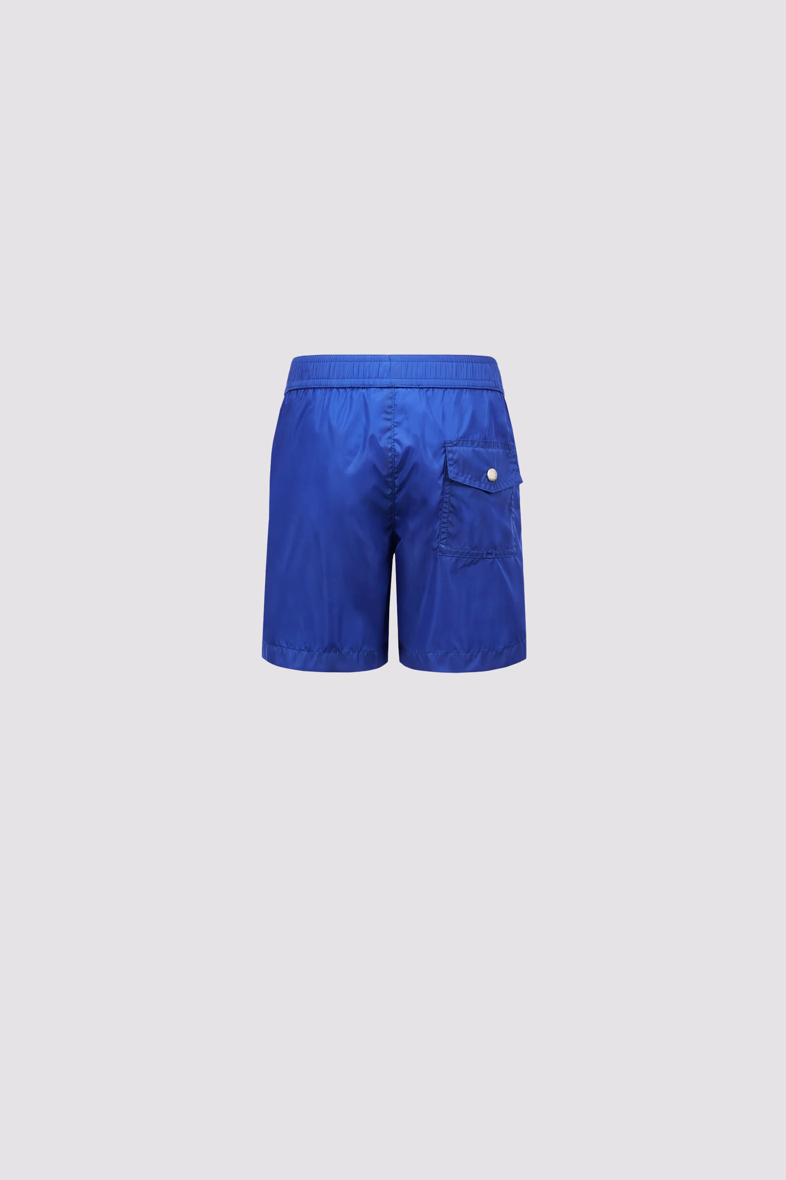 Tricolor-Trimmed Swim Shorts Boy Electric Blue Moncler 3